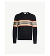 BURBERRY STRIPED CASHMERE JUMPER