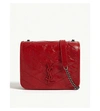 Saint Laurent Niki Ysl Monogram Vintage Calfskin Wallet On Chain In Rouge Eros