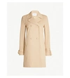 CLAUDIE PIERLOT DOUBLE-BREASTED STRETCH-COTTON COAT