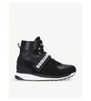 DSQUARED2 MARTIN LEATHER AND SUEDE HIGH-TOP TRAINERS
