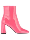 PRADA PATENT LEATHER ANKLE BOOTS,11012296