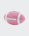 Judith Leiber Crystal Football Minaudiere Bag In Pink