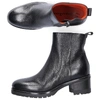 SANTONI ANKLE BOOTS 57561 CALFSKIN BLACK