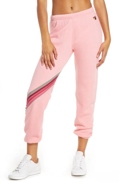 Aviator Nation Jogger Sweatpants In Blush