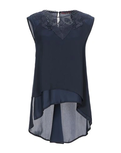 High By Claire Campbell Top In Dark Blue