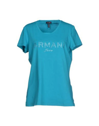 Armani Jeans T恤 In Turquoise