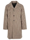 PRADA CHECKED PATTERN COAT,11002732