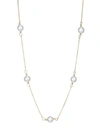ZOË CHICCO WOMEN'S 14K YELLOW GOLD & 4MM FRESHWATER PEARL STATION NECKLACE,400011476794