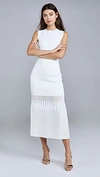 DION LEE GODET PLEAT DRESS