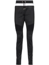 BALMAIN BALMAIN SIDE-STRIPE TRACK TROUSERS - 黑色