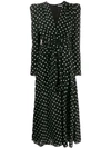 ALESSANDRA RICH ALESSANDRA RICH POLKA DOT TEA DRESS - 黑色