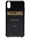 MOSCHINO MOSCHINO CHAIN STRAP IPHONE X CASE - 黑色