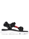 GIVENCHY GIVENCHY BLACK STRAPPY SANDALS - 黑色