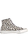Converse Chuck Taylor 70 Lucky Star Leopard-print High-top Sneakers In White