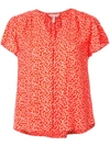 REBECCA TAYLOR ALL-OVER PRINT BLOUSE
