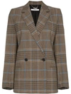 GIVENCHY GIVENCHY DOUBLE-BREASTED CHECK BLAZER - NEUTRALS