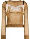 N°21 TWO-LAYER KNITTED JUMPER