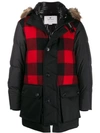WOOLRICH CHECKED PADDED COAT