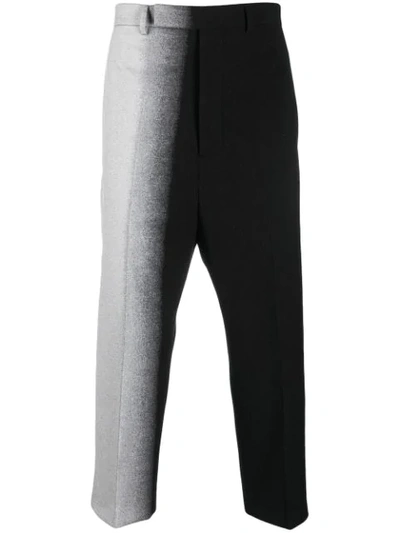 Rick Owens Ombre-effect Trousers In Black