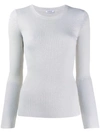 P.a.r.o.s.h Ribbed Knit Jumper In Neutrals