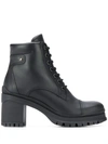 PRADA LACE-UP ANKLE BOOTS