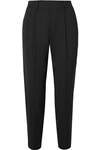 VINCE CROPPED CREPE STRAIGHT-LEG trousers