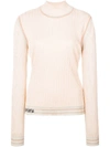 FENDI SILK RIBBED TURTLE NECK JUMPER,FZY863 A8KS PF19