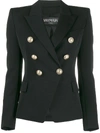 BALMAIN CLASSIC PEAKED LAPEL BLAZER BLACK,SF17183W034