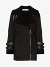 OFF-WHITE OFF-WHITE SHEARLING BIKER COAT,OWJG005E19E88081101013868577