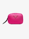 PRADA PRADA PINK LOGO PLAQUE BELT BAG,1BL025VOOO2CCJ14092280