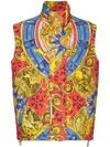 MOSCHINO PRINTED PADDED GILET