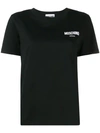 Moschino Logo Embroidered Performance T-shirt In Black
