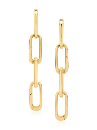 Monica Vinader 18k Yellow Gold Alta Capture Charm Cocktail Drop Earrings