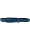 Orciani Nobuckle Belt In Blue
