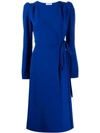 P.A.R.O.S.H FITTED WRAP DRESS