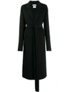 BOTTEGA VENETA BOTTEGA VENETA LONGLINE COAT - 黑色