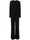 Stella Mccartney Long-sleeved Jumpsuit In Black