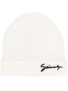 GIVENCHY BEANIE MIT LOGO-STICKEREI