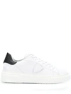 PHILIPPE MODEL TWO TONE LOW TOP SNEAKERS