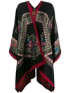 ETRO JACQUARD PRINT PONCHO