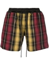 JUST DON TARTAN SHORTS