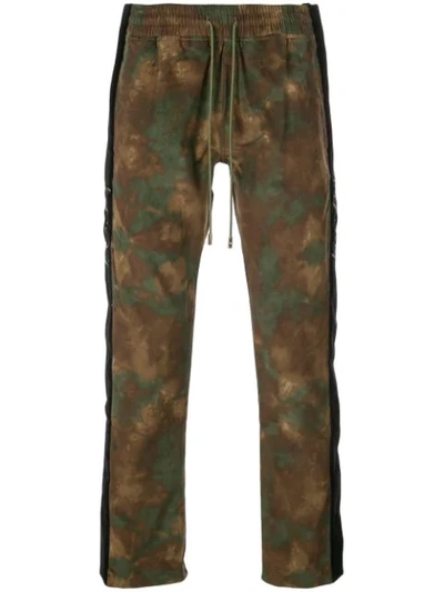 Just Don Tearaway Camo Cotton Corduroy Trousers In Brown