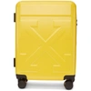 OFF-WHITE YELLOW ARROWS TROLLEY CARRY-ON SUITCASE