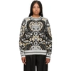 SEE BY CHLOÉ SEE BY CHLOE MULTICOLOR GIANT PAISLEY JACQUARD SWEATER