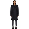 PRADA Navy Padded Long Peacoat