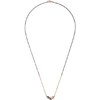 PEARLS BEFORE SWINE PEARLS BEFORE SWINE ROSE GOLD DOUBLE LINK PENDANT NECKLACE