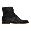 LOEWE LOEWE BLACK LOAFER BOOTS