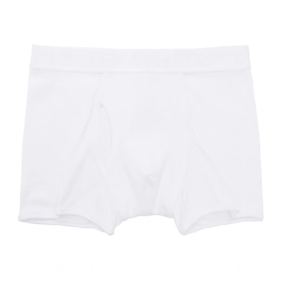 Off-white Men's 3-pack Stretch Cotton Boxer Shorts In White