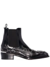 ALEXANDER MCQUEEN Flame ankle boots
