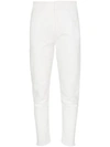 HAIDER ACKERMANN RAW-HEM TAPERED TROUSERS